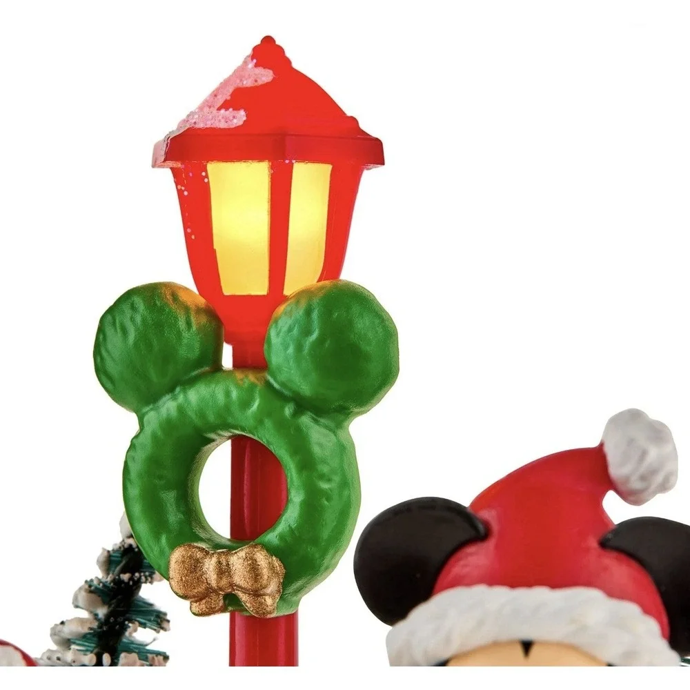 Disney‎ Mickey Mouse & Pluto Light-up Lamppost Christmas Village Accessory